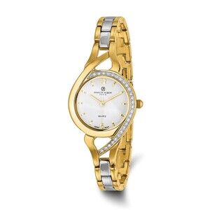 Kazi Luxury Ladies Charles Hubert Two-Tone Off-White Dial Watch